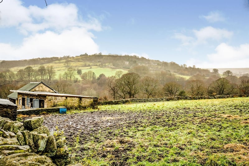 The property boasts a stable block along with a mini barn and menage.