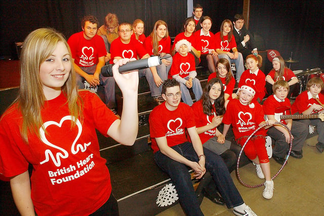 Back to 2006 and these Sunderland High School students were raising money for the British Heart Foundation by holding a talent show.