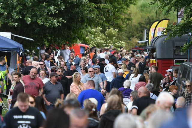 Crowds at Hetton Carnival in Hetton Country park, on Saturday.