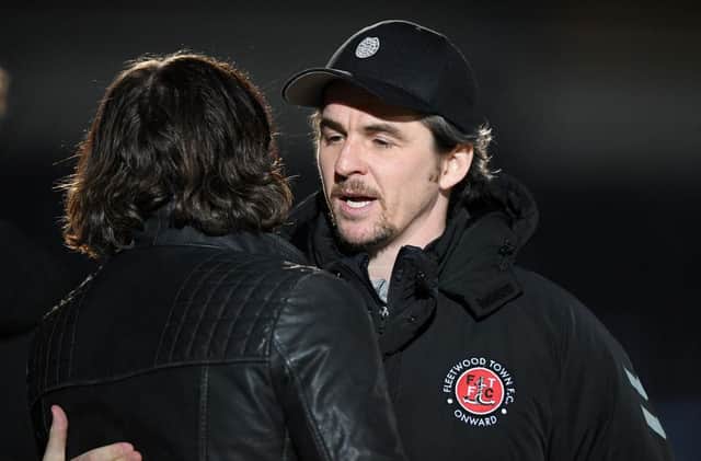 Joey Barton, Fleetwood Town manager.