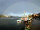 Rainbow over the River Wear, taken on Sunderland Fish Quay.