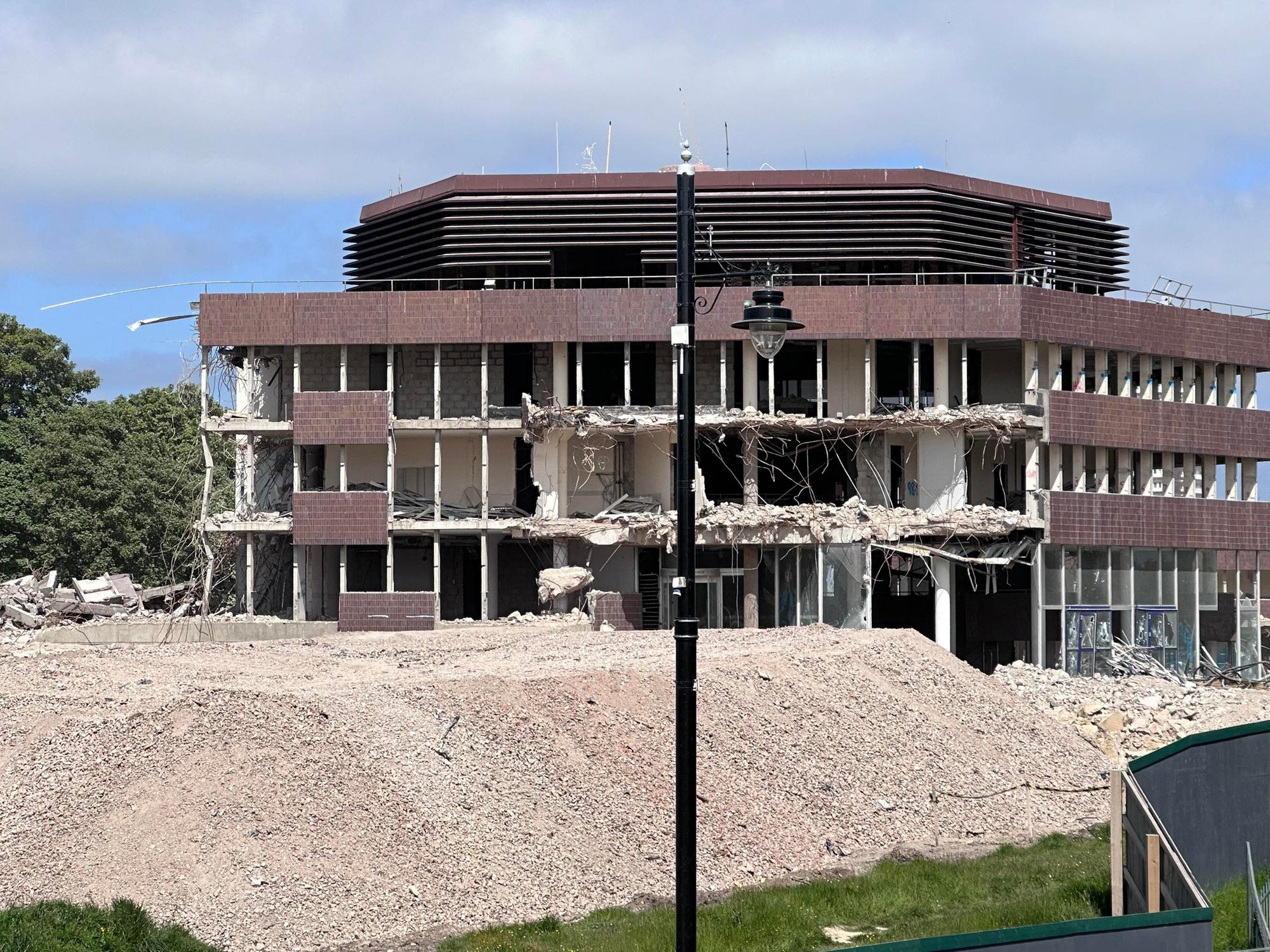 See ongoing site clearance works at former Sunderland Civic Centre