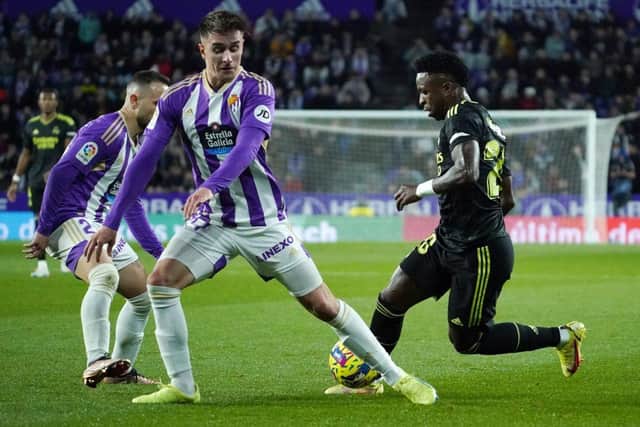 Real Valladolid's Spanish defender Ivan Fresneda (Photo by CESAR MANSO/AFP via Getty Images)