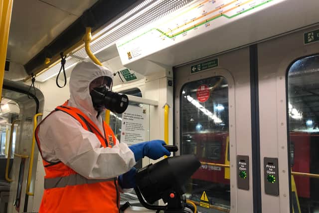 Metro's fleet of trains are being sprayed with tougher disinfectant to redce the risk of coronavirus spreading as lockdown eases.