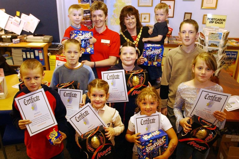There were plenty of winners in the 2003 Easter egg competition at Asda in Peterlee. Were you one of them?