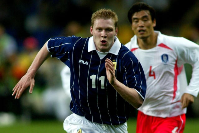 The striker was handed his debut against South Korea in May 2002
