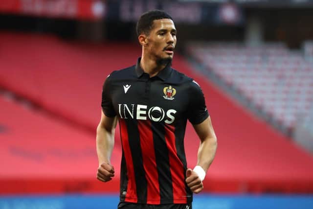 Newcastle United could reportedly face competition for Arsenal's William Saliba. (Photo by VALERY HACHE/AFP via Getty Images)
