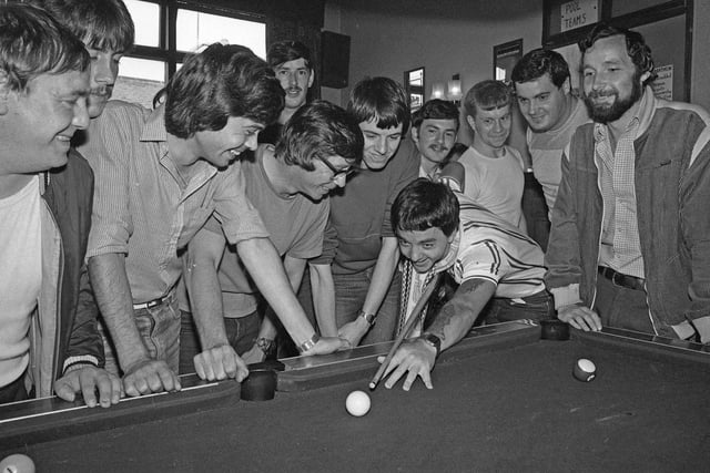 Remember the pool table upstairs in the Blandford Street boozer, pictured here in 1983?