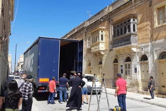 The church organ arrives at its new home in Malta after a 2,000-mile journey from Sunderland.