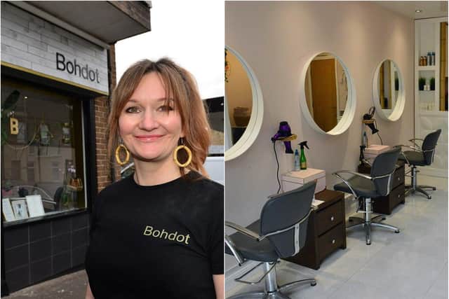 Faye Bryant, owner of Bohdot hair salon is taking bookings for April 12 onwards. Pictures by Frank Reid.