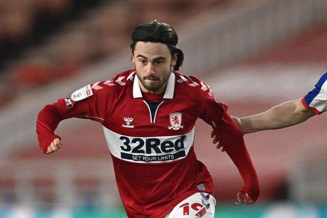 Patrick Roberts playing for Middlesbrough during a loan spell at the Riverside.