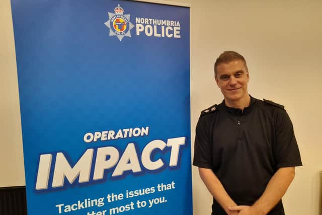 Sunderland area commander Chief Superintendent Barrie Joisce attended the briefing at the launch of Operation Impact. Image, Sunderland Echo.