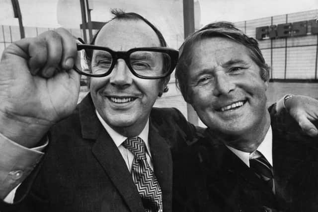 Eric Morecambe and Ernie Wise in 1971.