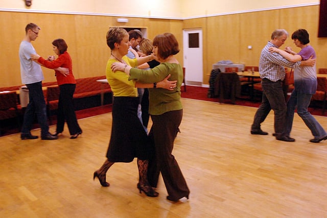 A ballroom dancing class at the Holy Rosary Church hall in Farringdon in 2008.