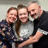 Kayleigh Llewellyn is now back home with parents Sonia Llewellyn and Shaun Sidney.