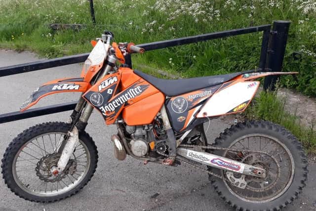 Off-road bike seized in Sunderland as police officers patrol the area