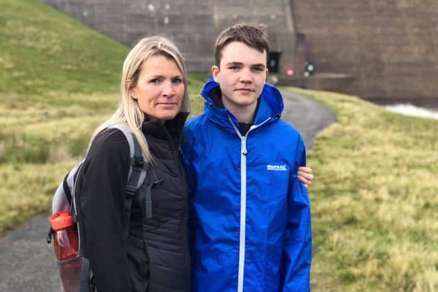 Emma pictured with son Thomas