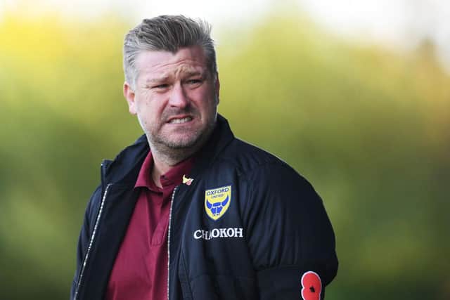 Oxford United boss Karl Robinson.
