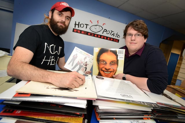 Carlo Viglianisi and Nick Malyan opened up Hot Potato Records,  a pop up record shop on North Road in Durham, 10 years ago.
