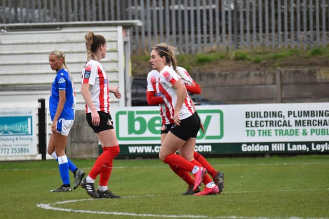 Keira Ramshaw missed a stoppage-time penalty as Sunderland Ladies lost 2-1 to Blackburn Rovers. Picture by Chris Fryatt.