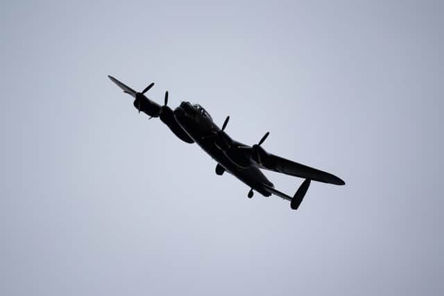 A Lancaster Bomber, the aircraft used by Sgt McKenzie and the crew on their final mission.