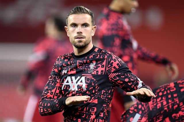 Liverpool's Jordan Henderson named is 2020 BBC Sports Personality of the Year nominee.  Photo by Peter Powell/PA Wire.