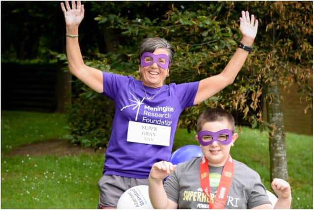 Robbie and grandmother Sandra are taking on a 20k challenge to raise funds and awareness of the Meningitis Research Foundation.