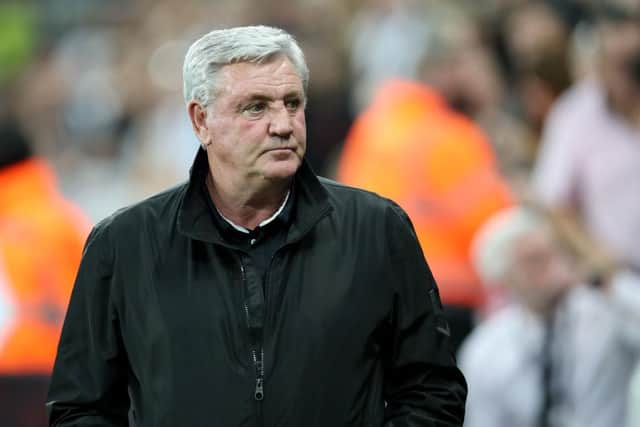 Newcastle United head coach Steve Bruce is fearing the sack.  (Photo by Ian MacNicol/Getty Images)