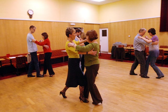A ballroom dancing class at the Holy Rosary Church Hall in Farringdon in 2008.