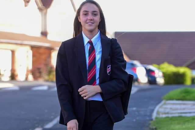 Away from boxing, Ella Lonsdale, 15, is studying for her GCSEs.