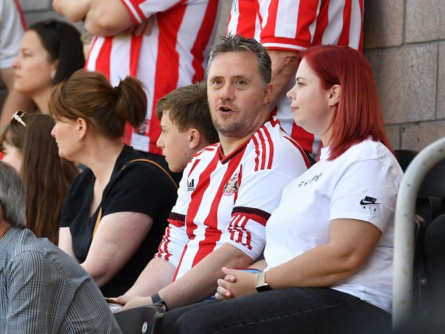 Sunderland fans enjoy the victory over Dundee United. Pictures by Frank Reid.