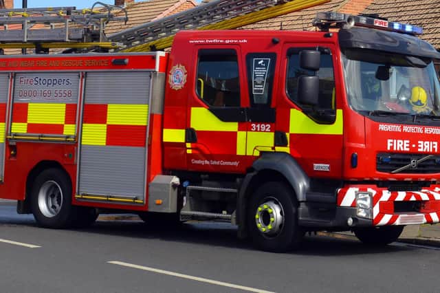 The fire service were called to Mowbray Park on Sunday.