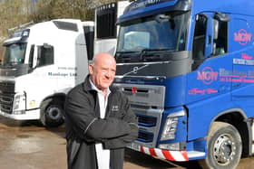 Disgraced MGW Haulage boss Graham Welsh speaking to the Sunderland Echo about rising fuel costs in 2022.