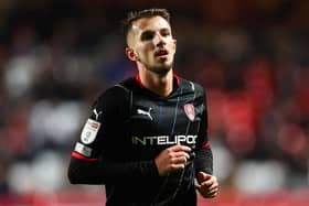 Rotherham United midfielder Dan Barlaser is closing in on a move to Middlesbrough (Photo by Jacques Feeney/Getty Images)