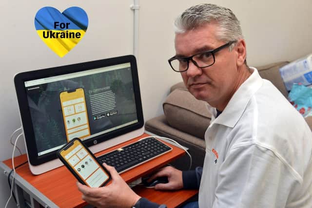 EcCommunicate Managing Director, Paul Briggs, has adapted the company's app to help separated and displaced Ukrainian families to stay in touch.