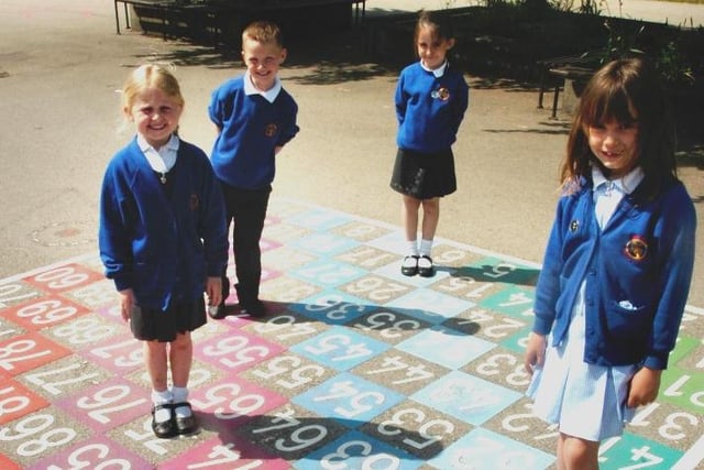 Fun in the sun for these pupils who were pictured in the playground in 2010.