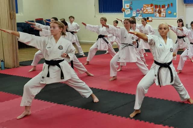 Members of the Dokan squad going through their paces.