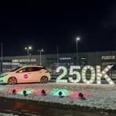 Nissan is celebrating building its 250,000th Leaf in Sunderland