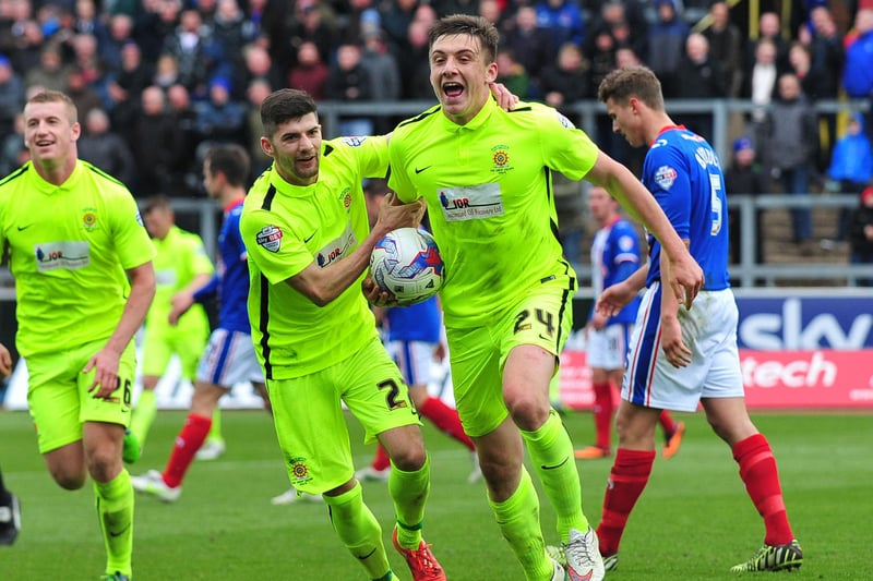 The Middlesbrough born striker joined Pools on loan from Preston North End in 2015 and played an important role in helping the side keep their place in the Football League. Hugill scored four goals in eight games, including a final day brace at Carlisle United to help complete a three-goal comeback.