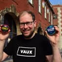 Steve Smith delivers the first of the Vaux beers to the Old Fire Station in High Street West