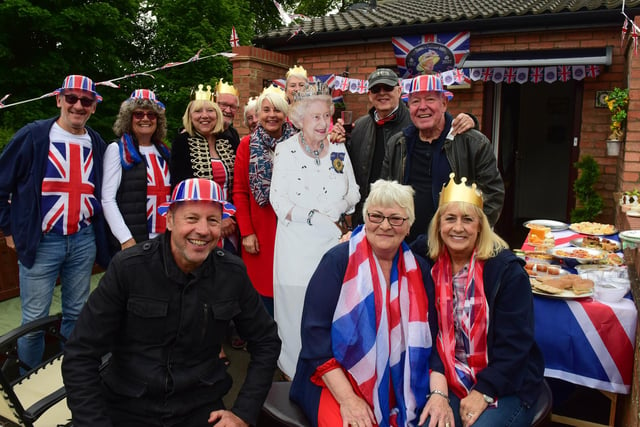 Together at a Jubilee Steet Party in Aspen Court, Doxford Park.