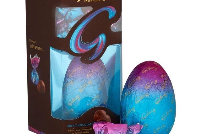 You perhaps would be hard-pressed to find a more indulgent Easter egg than Galaxy’s truffle offering. As well as a classic, smooth Galaxy chocolate egg, the box comes with a pack of truffles with a moreish velvety centre. (Price: £10, Morrisons)