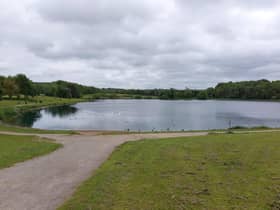 The lake at Hetton Country Park.