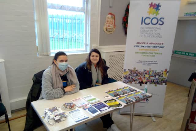 ICOS - international community organisation of Sunderland  - at the open day