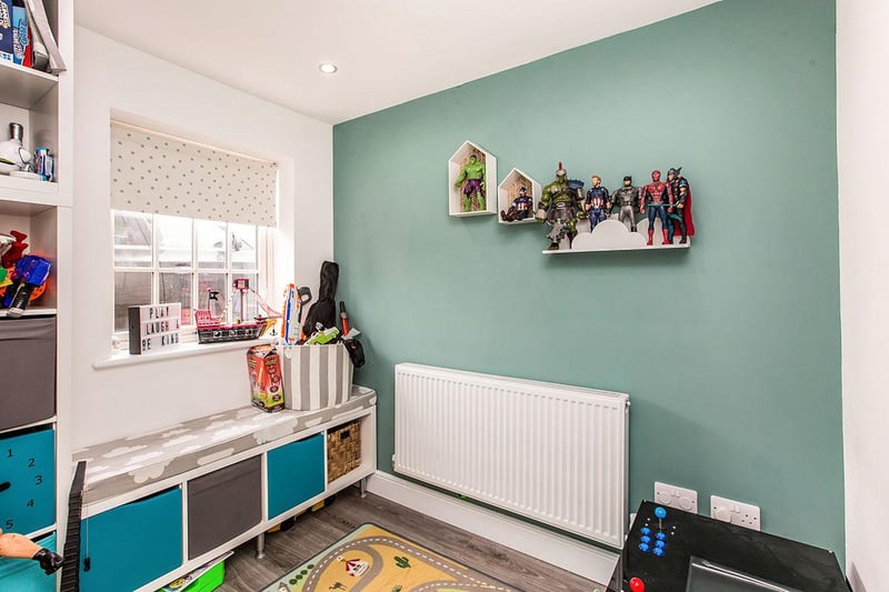A fantastic addition to the property which is currently utilised as a playroom but would work perfectly as a downstairs office.