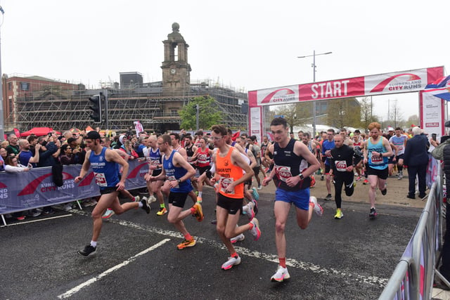 The start of the Sunderland City Runs 2023 10k race
