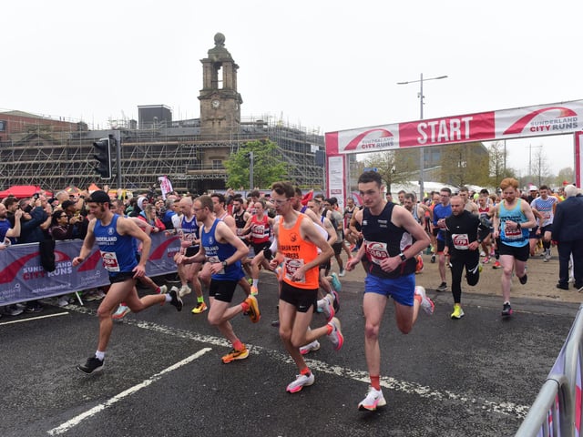 The start of the Sunderland City Runs 2023 10k race
