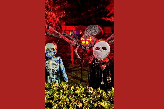 Louis and Nico Watson as a skeleton and Jack Skellington, from The Nightmare Before Christmas.
