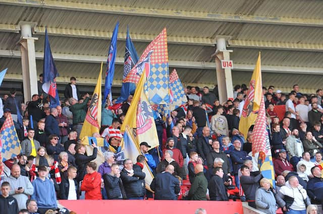 Sunderland fans during the game with Cambridge United. (Picture by FRANK REID)