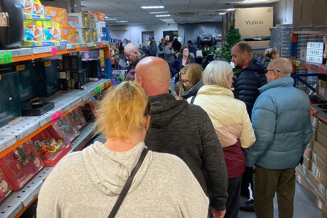 The first 100 shoppers received the 100 allocated golden tickets within just four minutes of the store opening.

Picture by FRANK REID